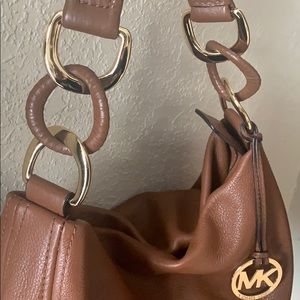 Michael Kors Brown Leather Hobo